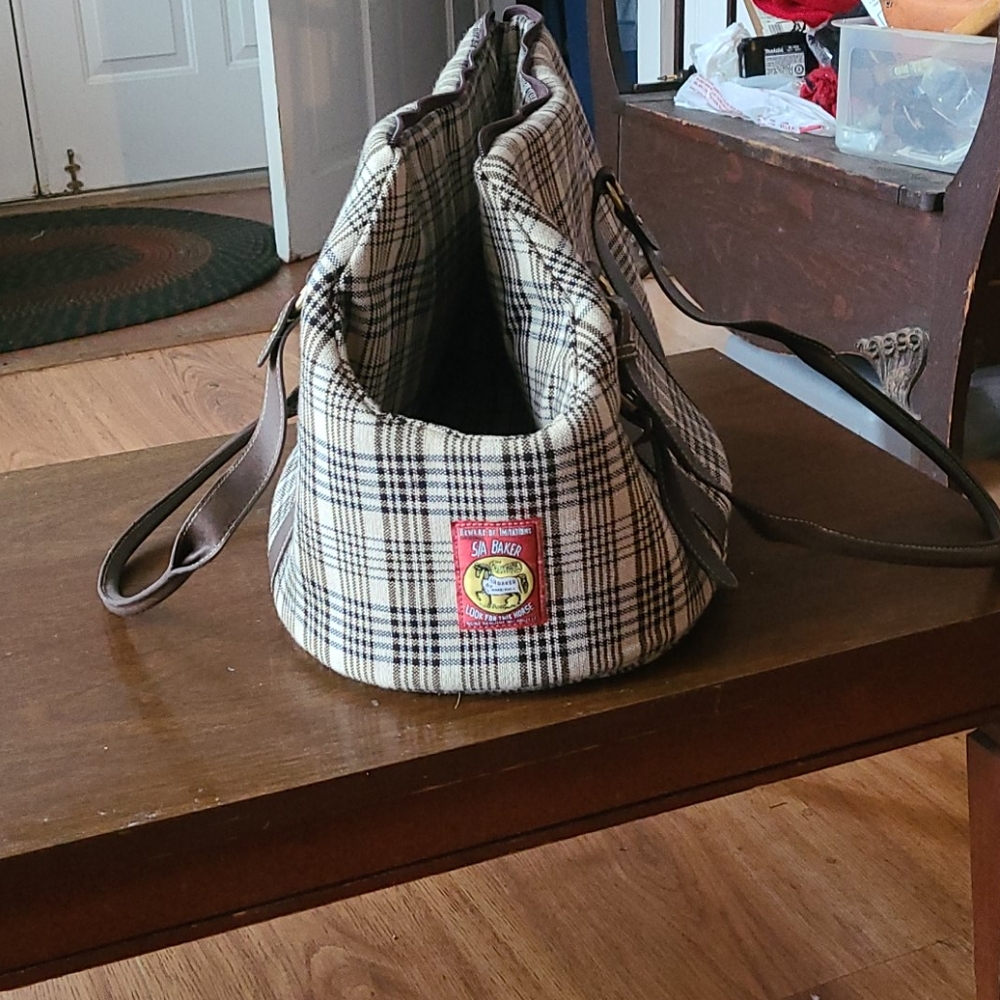 Baker Leather Dog/Cat Carrier Bag